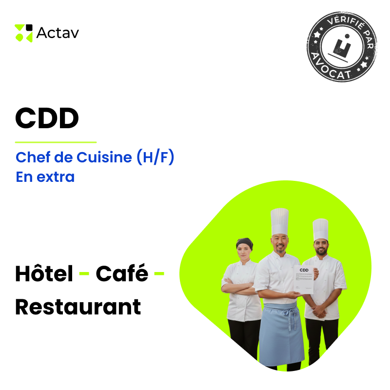 CDD chef de cuisine en extra (Café-Hôtel-Restaurant)