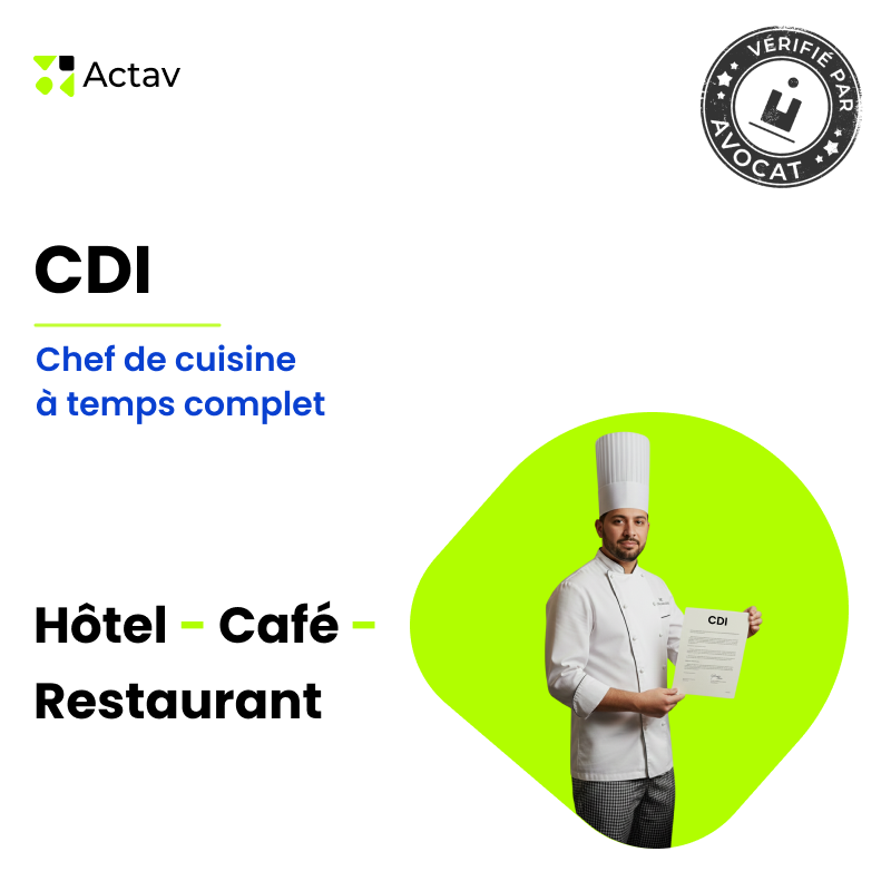 CDI-Chef de cuisine à temps complet