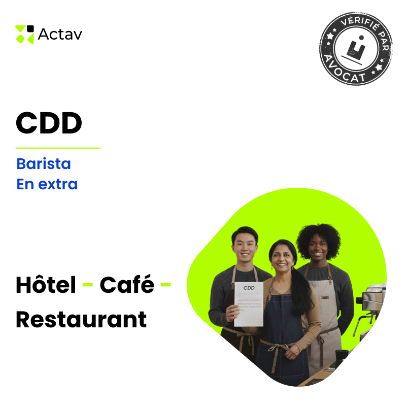 CDD barista en extra (Café-Hôtel-Restaurant)