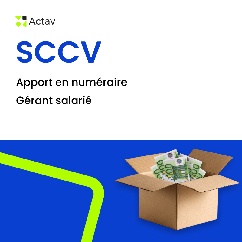Kit SCI (SCCV) / apport en numéraire / gérant salarié