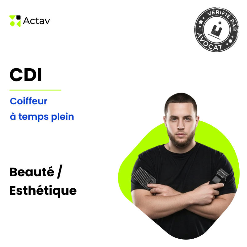 Modèle de CDI à temps plein pour coiffeur (H/F) - Services