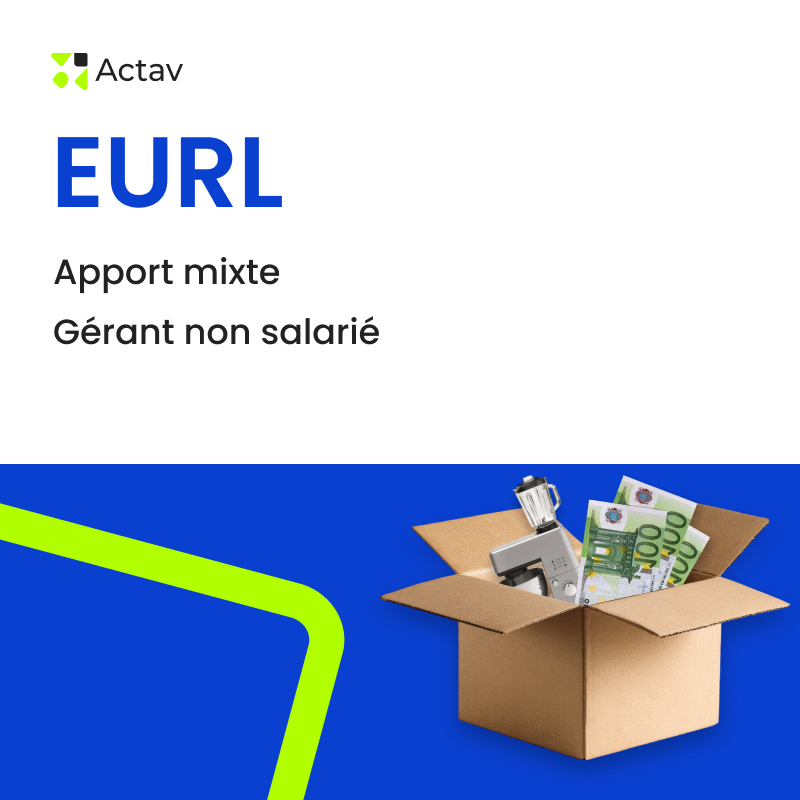 Kit EURL / apport mixte / gérant non salarié