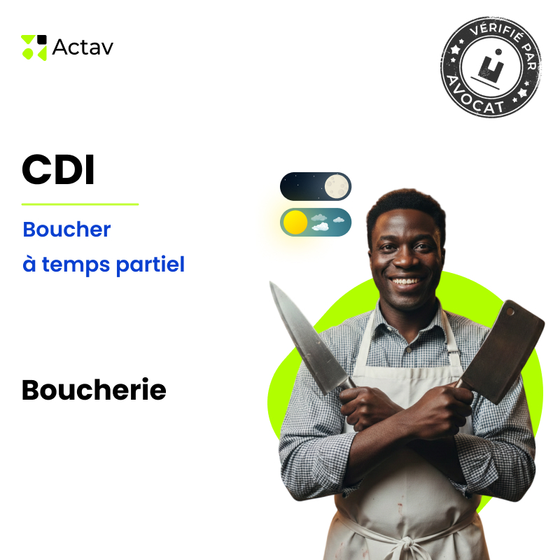 Modèle de CDI à temps partiel pour boucher (H/F) - Boucherie
