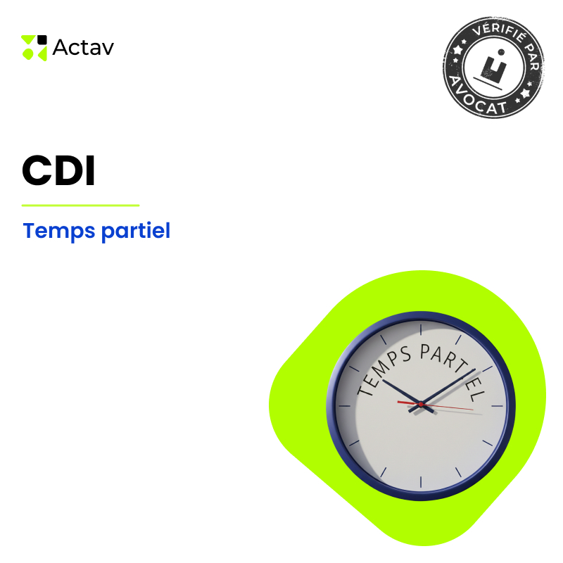 Modèle de CDI à temps partiel
