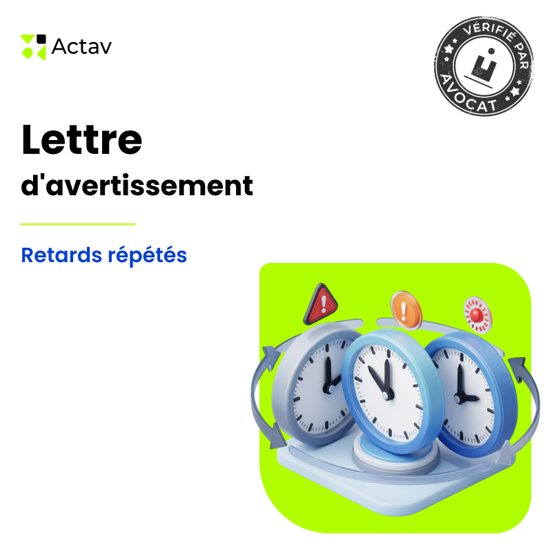 Lettre d'avertissement pour retards répétés