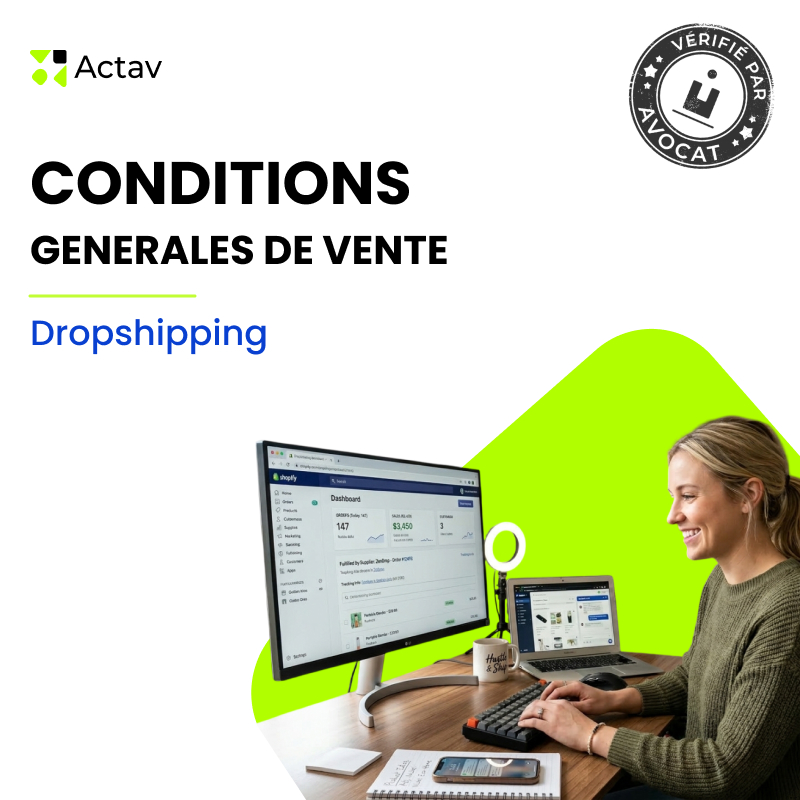 Conditions générales de vente — Dropshipping e-commerce — modèle Actav