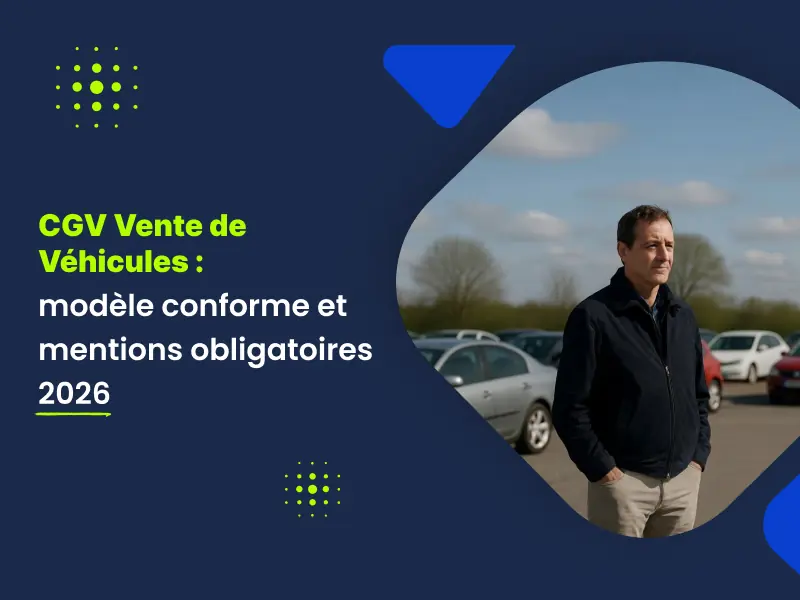 CGV vente de véhicules : conditions encadrant le contrat de vente d'une voiture neuve ou d'occasion en 2026