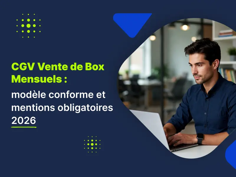 CGV box mensuelle : modèle conforme aux mentions obligatoires 2026