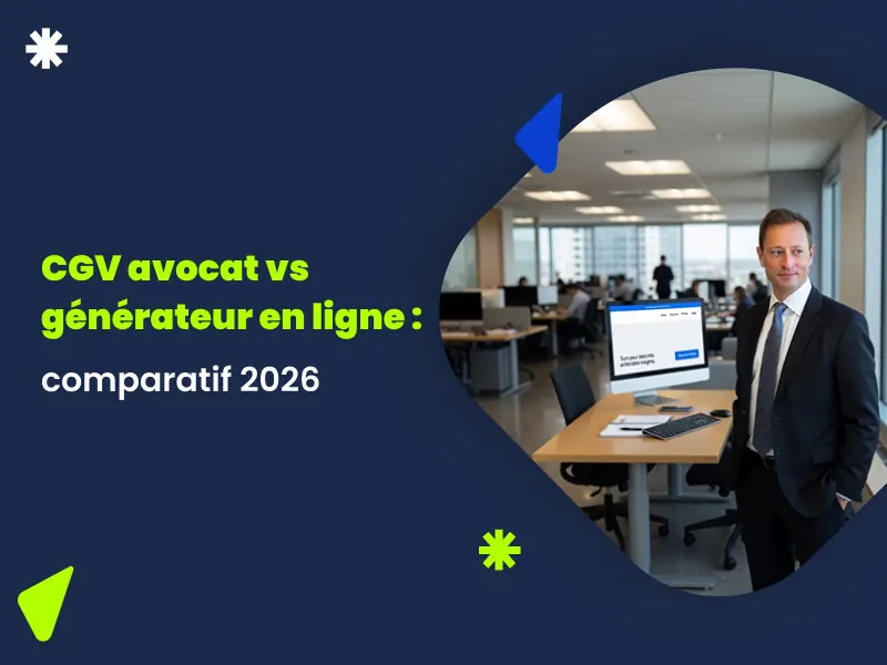 Avocat CGV vs générateur en ligne 2026 : comparatif officiel tarif garanties délais Actav