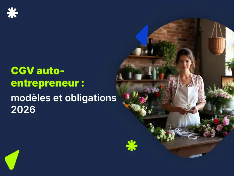 CGV Auto entrepreneur 2026 : modèle officiel micro-entreprise mention EI TVA avocat Actav