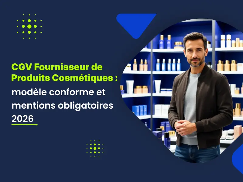 CGV produits cosmétiques 2026 — modèle conforme pour fournisseur, par Actav