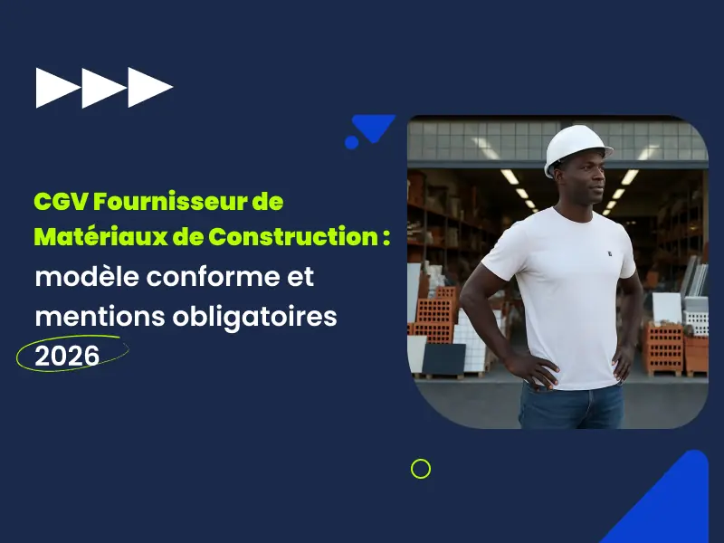 CGV matériaux de construction : entrepôt de négoce BTP et fournisseur de matériaux