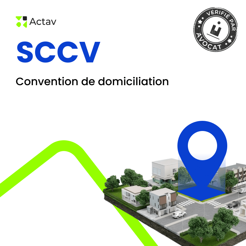 SCCV – Convention de domiciliation — Modèle Avocat 2026