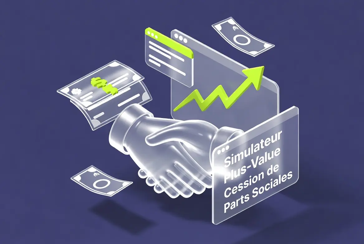 Simulateur calcul plus-value cession parts sociales SARL