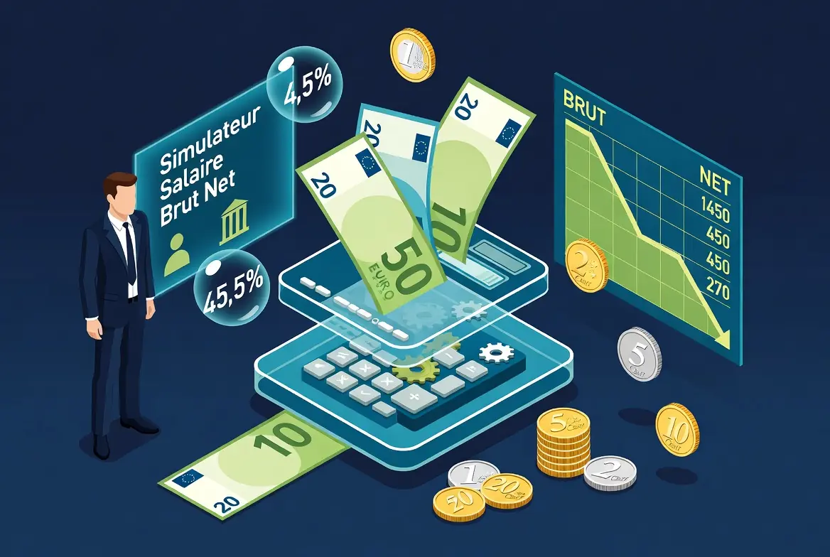 Calcul salaire brut net 2026 : simulateur gratuit Actav pour convertir le salaire brut en net