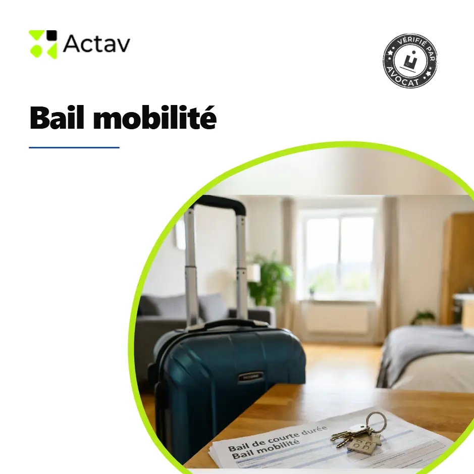 Modèle de bail mobilité à télécharger, rédigé par avocat, format Word modifiable et conforme 2026