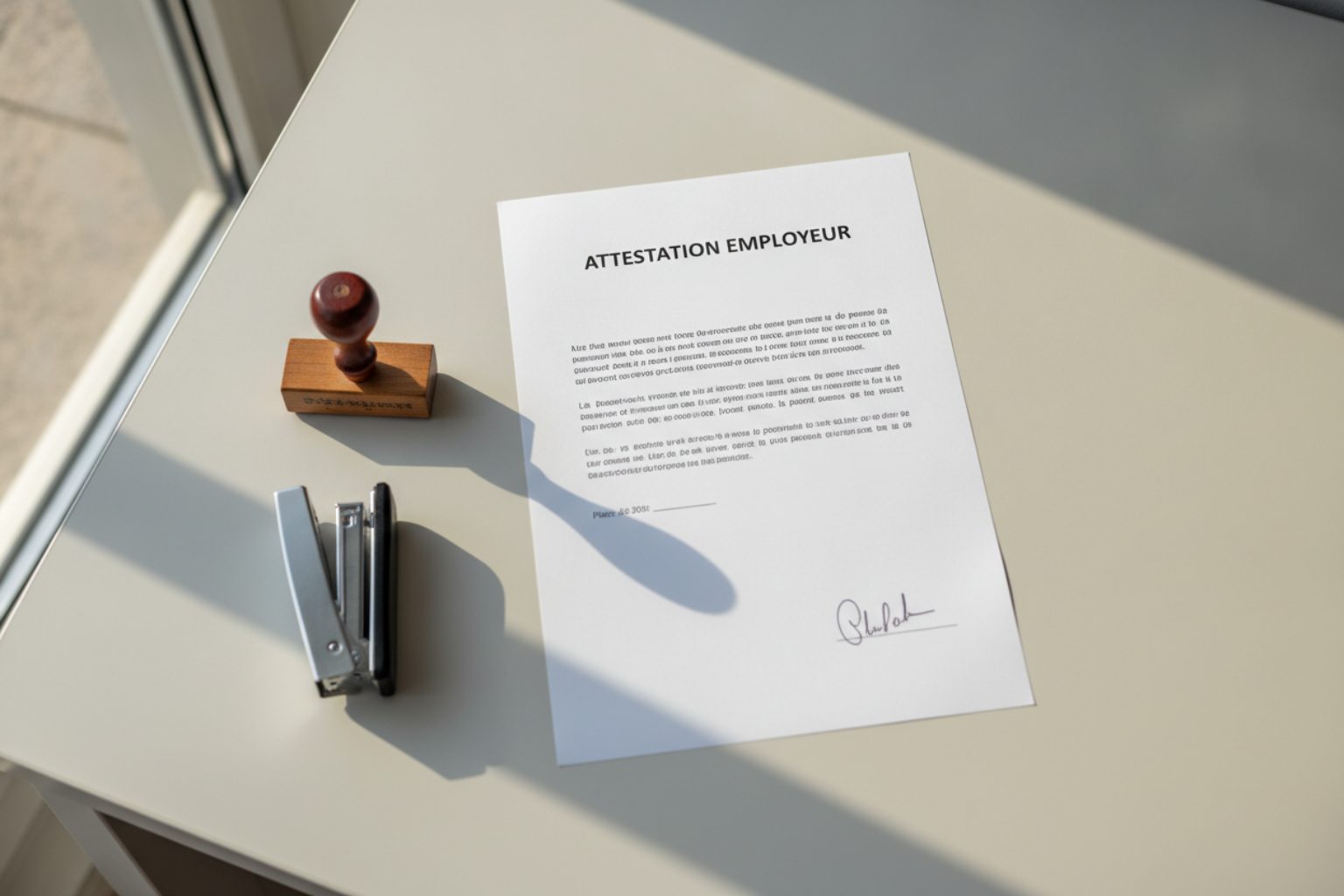 Attestation employeur modèle : aperçu de l'attestation type à télécharger en Word et PDF