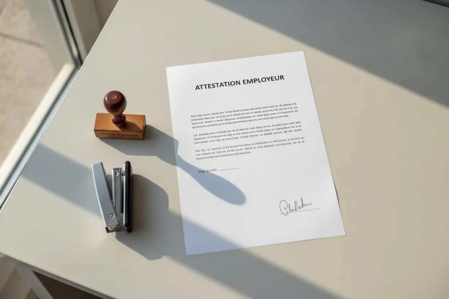 Attestation employeur modèle : aperçu de l'attestation type à télécharger en Word et PDF