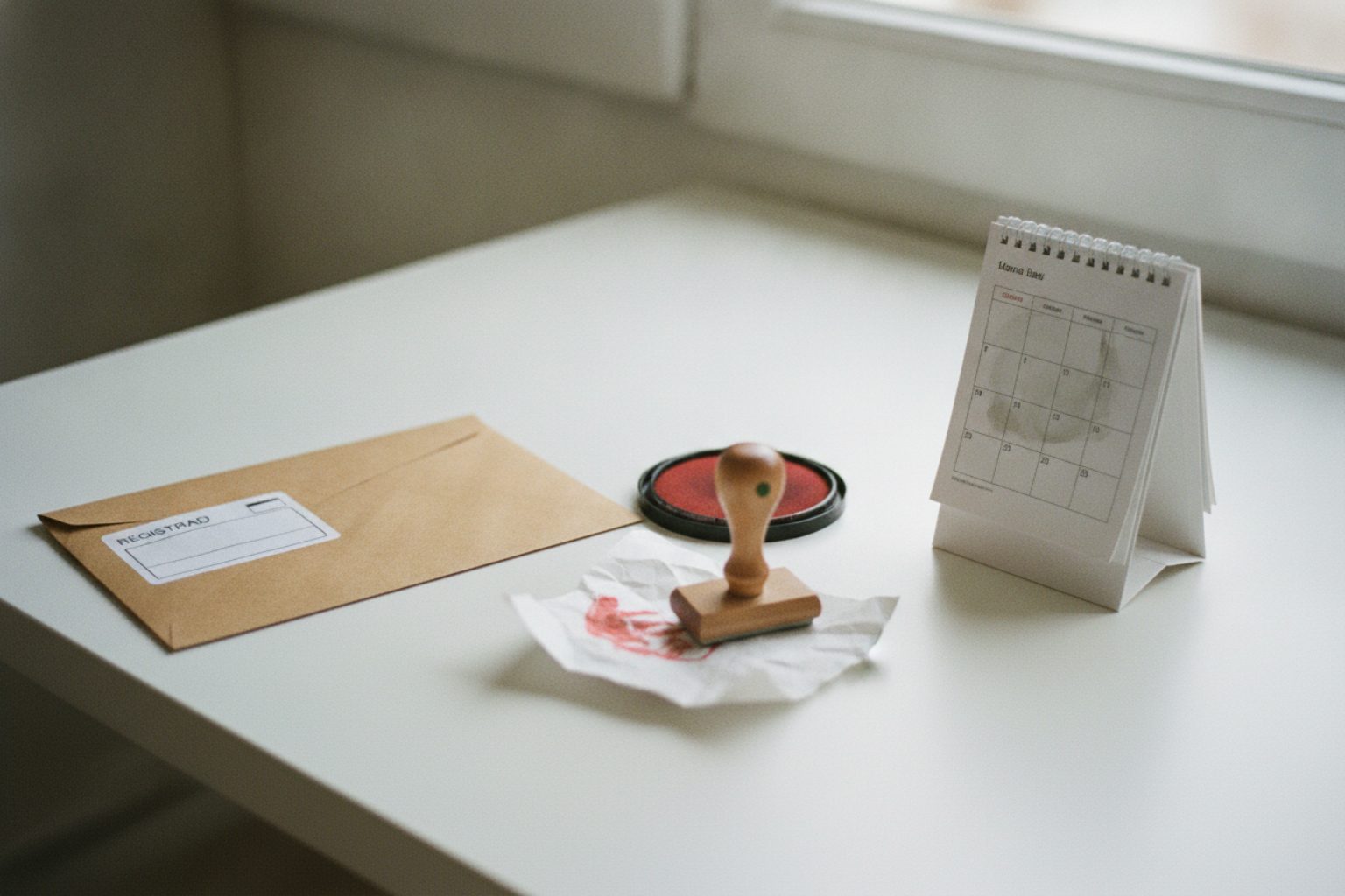 Mise en demeure : recommandé, tampon et calendrier pour compter le délai accordé